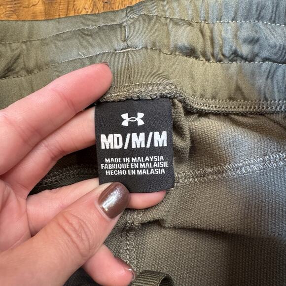 Under Armour Olive Green Sportstyle Tapered Loose Fit Jogger Pants Light Men’s M - Picture 2 of 8